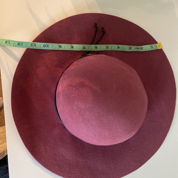 Wide Brim Mauve Boho Chic Floppy Hat - Picture 5 of 6